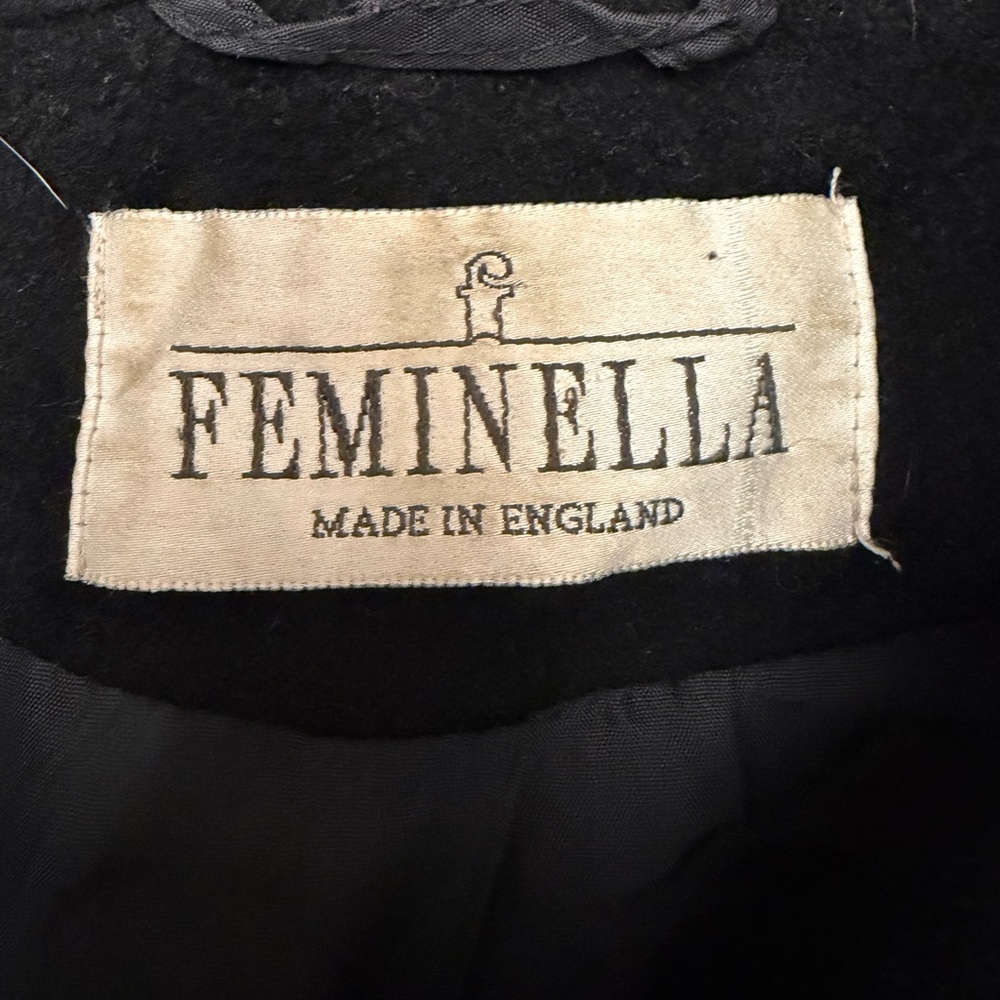 SOLD Amazing Vintage Wool, Cashmere & Angora Swing Peacoat L - Picture 5 of 9